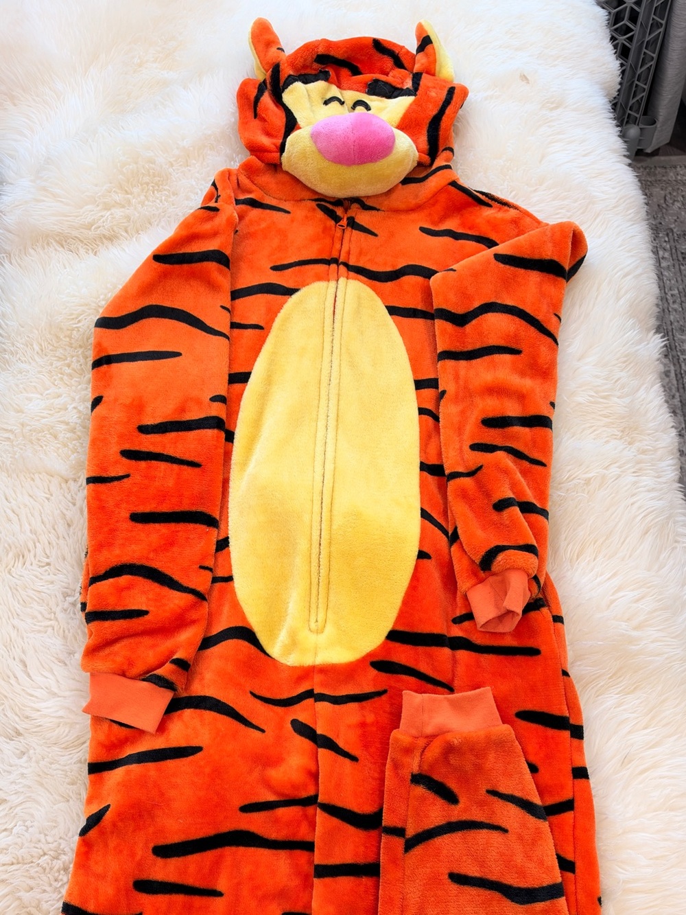 Adult Unisex Tigger Jumpsuit Costume Onesie